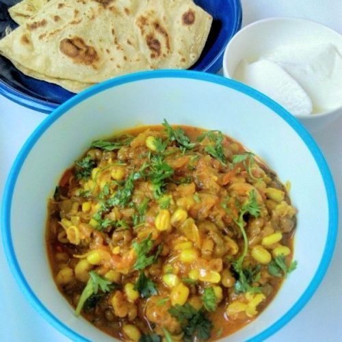 Sprouts Curry Recipe for Chapati